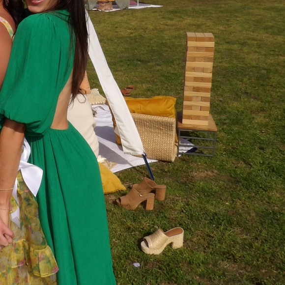 Showpiece green maxi dress - Picture 4 of 4